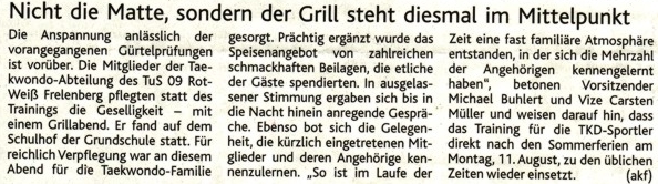 Abschlussgrillen 2008