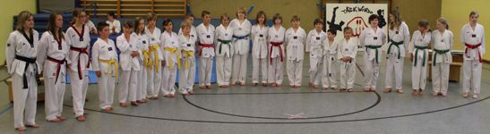 Teilnehmer Vereinsturnier Kinder TKD